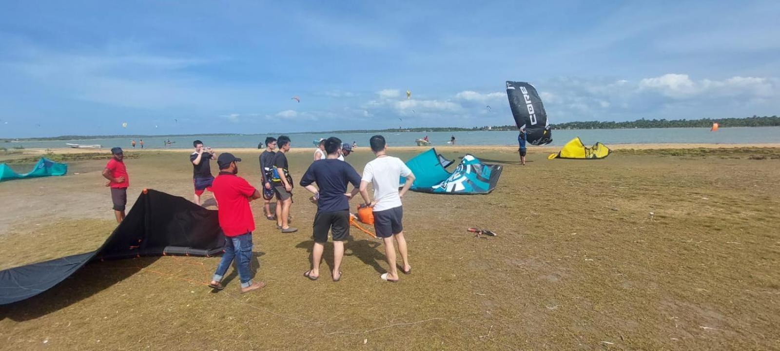 Blue Waves Kite Surfing Beach Resort Kalpitiya Exterior foto